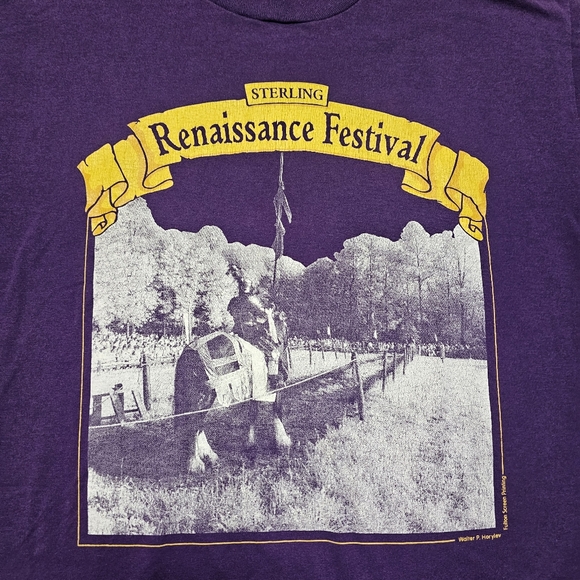 Sterling Renaissance Festival KODAK Camera Club T Shirt Single Stitch Purple USA - Picture 1 of 11